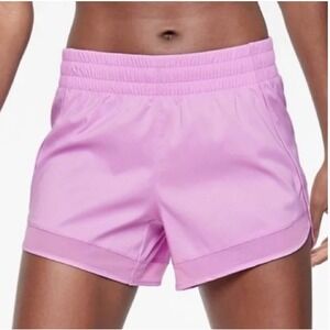 Athleta Pink Mesh Racer Run Short 4 Inch Womens Size M Athletic Training Gym